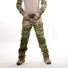 Мужские камуфляжные военные брюки, тактические армейские камуфляжные брюки карго, мужские мешковатые брюки с карманами и наколенниками 051310