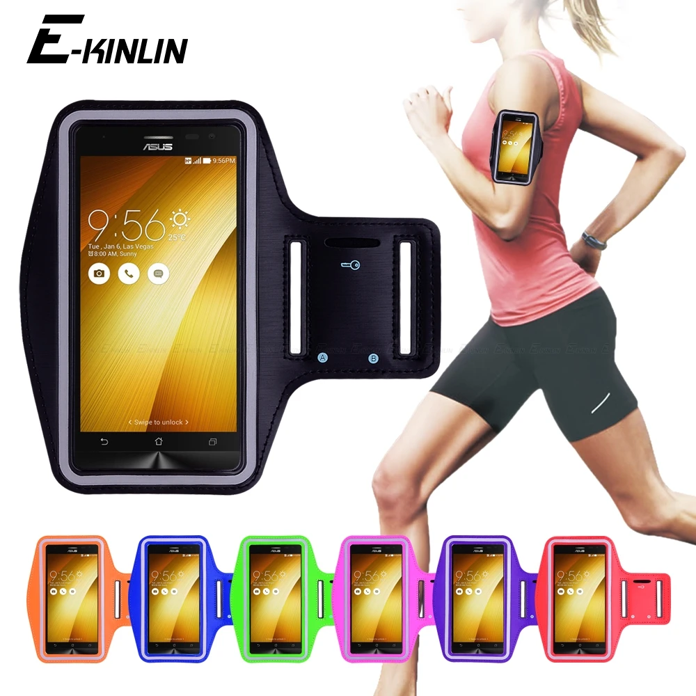 

Running Gym Cycling Sport Workout Phone holder Bag Cover For Asus ZenFone 2 Laser ZE601KL ZE551KL ZE550KL ZE500KL Arm Band Case