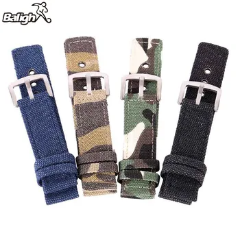 

New 18mm 20mm 22mm 24mm Canvas Camouflage Watch Band Strap For Men Women Watches Belt Accessories Wrist Watch Bracelet