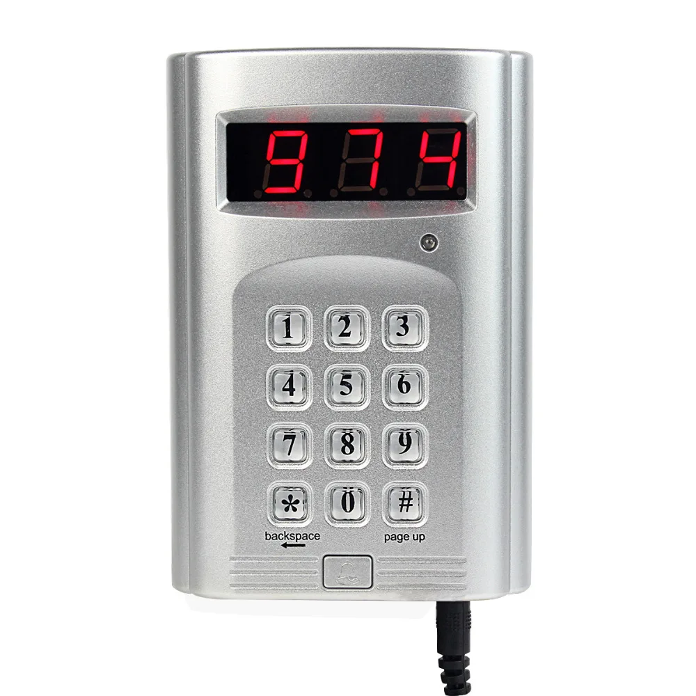 

RETEKESS 999 Channel Wireless Keyboard Call Button Transmitter Pager Calling System for Waiter Restaurants Equipments 433MHz
