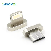 Sindvor Original Metal Plug Micro USB Cable For Android Magnetic Cable Head For iPhone 6 6s 7 Plus 5 Magnetic Charger Connector