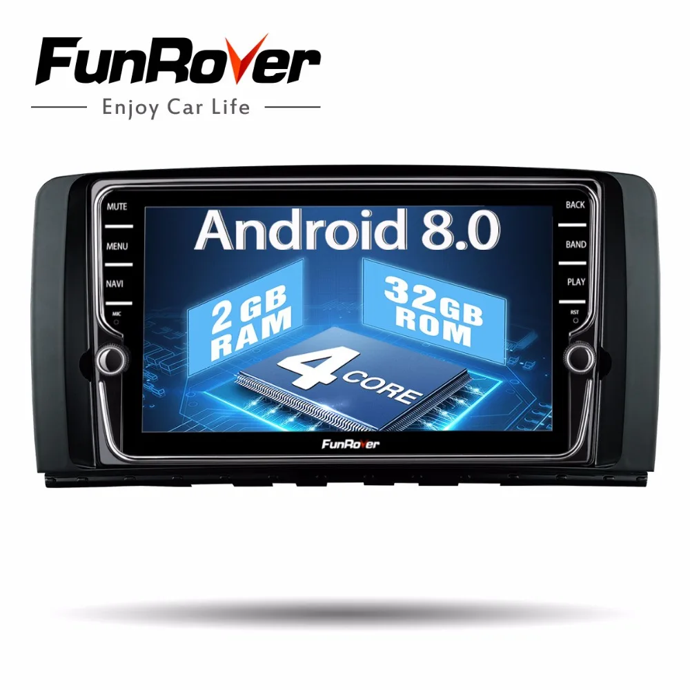 

Funrover IPS 8'' 2 din Android 8.0 Car DVD player GPS Stereo Radio for Mercedes/Benz/AMG R Class W251 R280 R300 R350 R63 audio