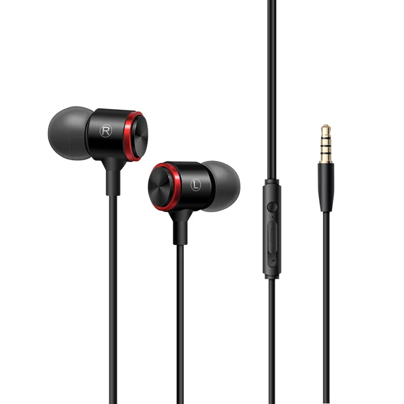 running headphones Duszake S320 Stereo Bass Headphone In-Ear 3.5MM Wired Earphones Metal HIFI Earpiece with MIC for Xiaomi Samsung Huawei Phones best buy earbuds