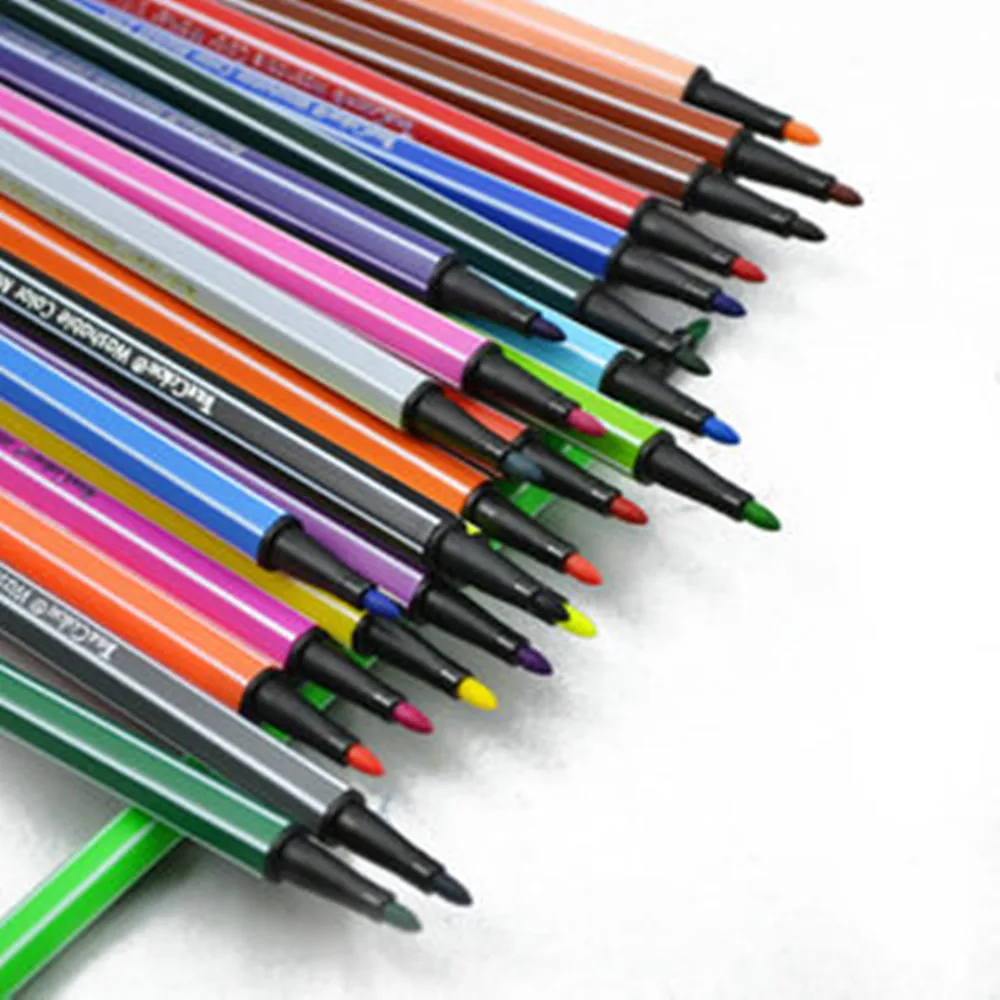 

12 colors Washable Art Marker Touch Water-color Pens Manga Drawing for Painting School Supplies Material Escolar Stationery