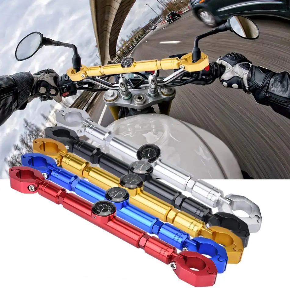 22mm Dia Aluminum Alloy Motorcycle Balance Handlebar Bar Motorbike Accessories Kuuleyn Motorcycle Balance Cross Bar red 