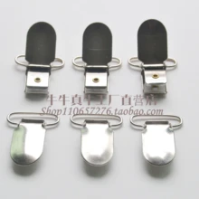 Зажимы Подвески на подтяжках, пластиковые накладки, вставка для косплея, металлический крючок, зажим для утконоса, сексуальный ремешок для спагетти, " 25 мм, Серебряная Пряжка