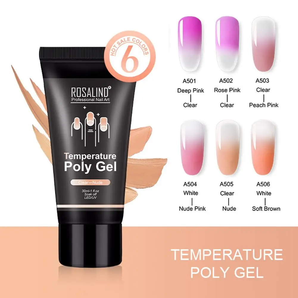 

Rosalind Temperature Color Changing UV Builder Nail Extension Gel Jelly Lacquer hot sale