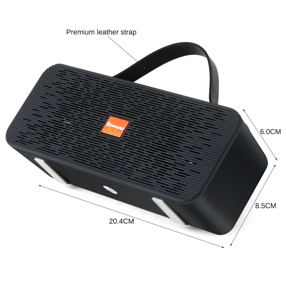 Портативная Hi Fi bluetooth колонка TOPROAD беспроводная стереозвуковая коробка уличная с