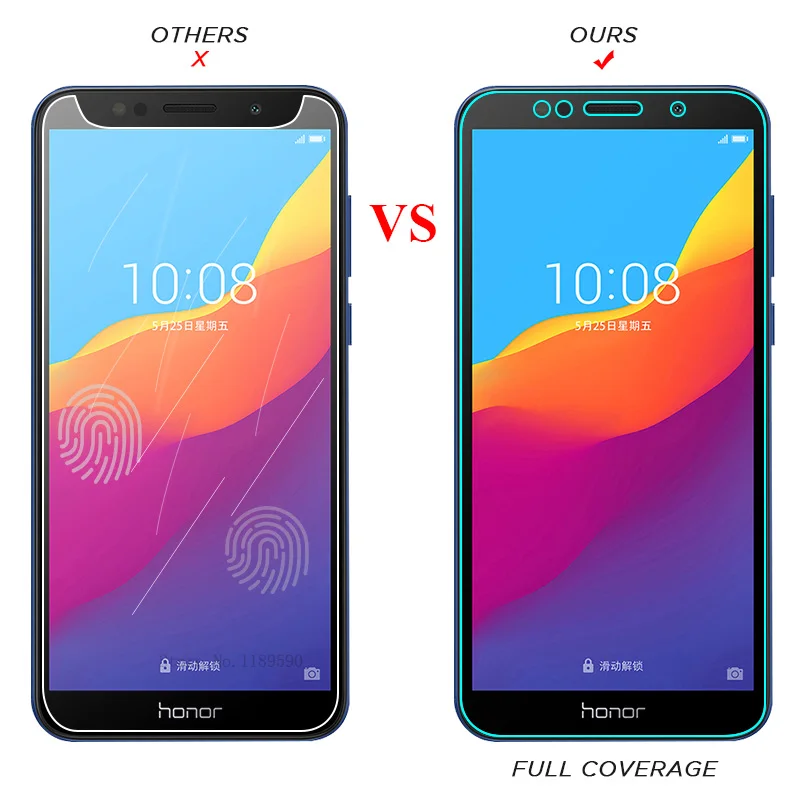 Стекло 9H закаленное для Huawei Honor 7A Pro 7C 8X 10 Lite 10i защитная пленка защита