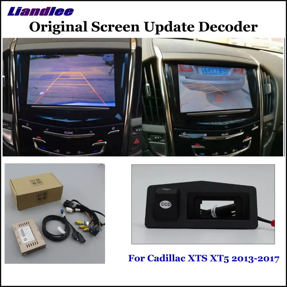 

Liandlee Original Screen Update System For Cadillac XTS XT5 2013-2017 Rear Reverse Parking Camera Digital Decoder Rear camera