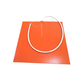 

300*300*1.5mm heat bed for 3d printer adhesive 1 side 100k thermistor center 1000mm lead wire come out from middle of 1 side