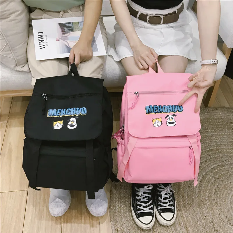 Menghuo Waterproof Nylon Women Backpacks Female Fashion Rucksack School Backpack for Girls Travel Bag Bolsas Mochilas Sac A Dos (64)