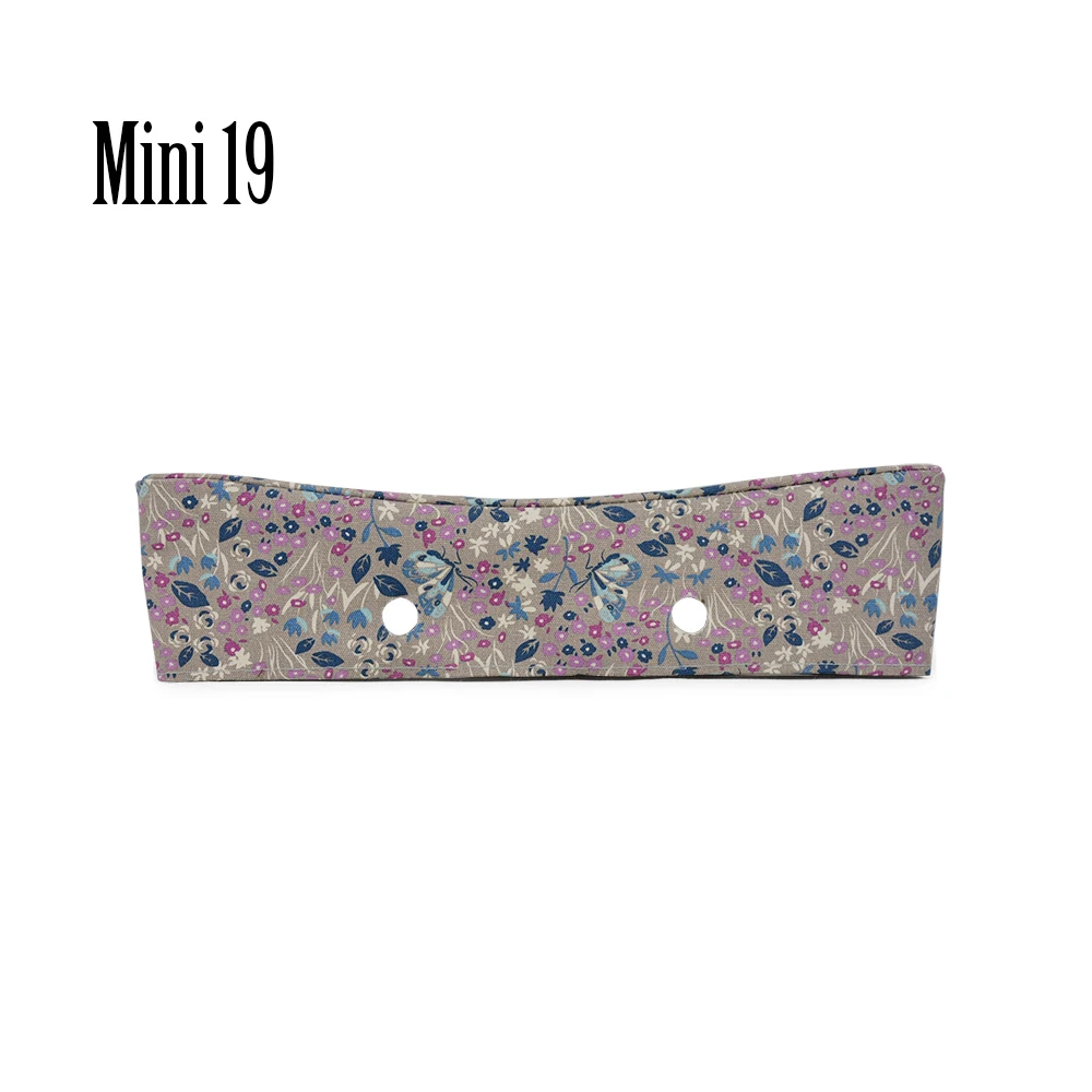TANQU Новая летняя Классическая Мини цветочная ткань отделка хлопок ткань тонкое украшение для Obag сумка O сумка для тела на лето осень - Цвет: Mini 19