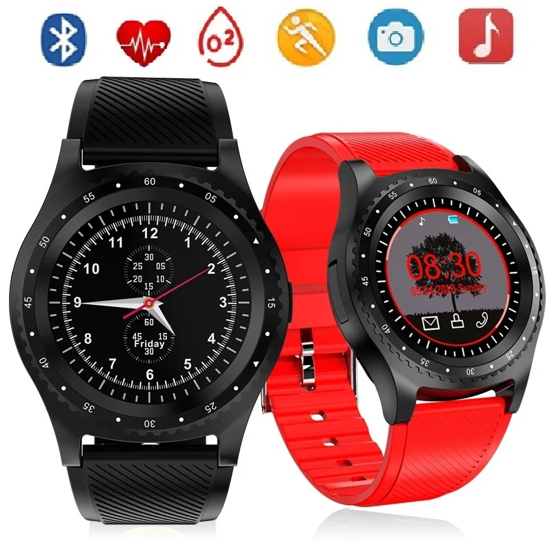 Smart Watch Men Sport Activity Fitness tracker Pedometer Sim Card Wristwatch with Camera Play Music Smartwatch