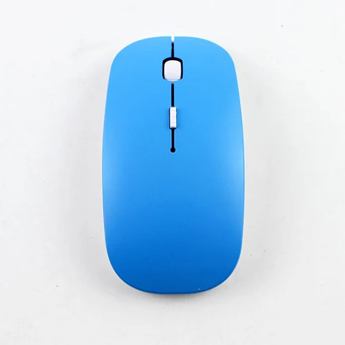 1000 точек/дюйм USB оптическая беспроводная компьютерная мышь игровая Рабочая мышь 2,4G приемник супер тонкая универсальная мышь для ПК ноутбука - Цвет: Blue