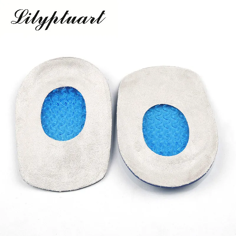

Silicone Gel Insoles Heel Cushion Soles Relieve Foot Pain Protectors Spur Support Shoe Pad Feet Care Inserts height increase