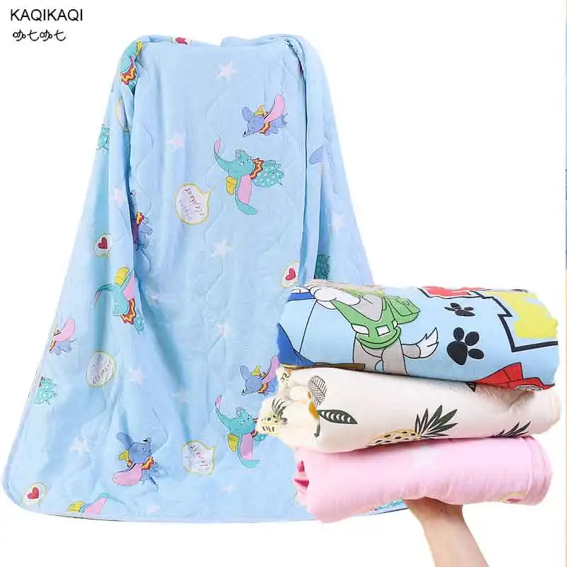 

Washed Cotton Quilt Child Baby Blanket Bed Bedspread Kindergarten Nursery School Sleeping Comforter Summer CartoonThin Quilts