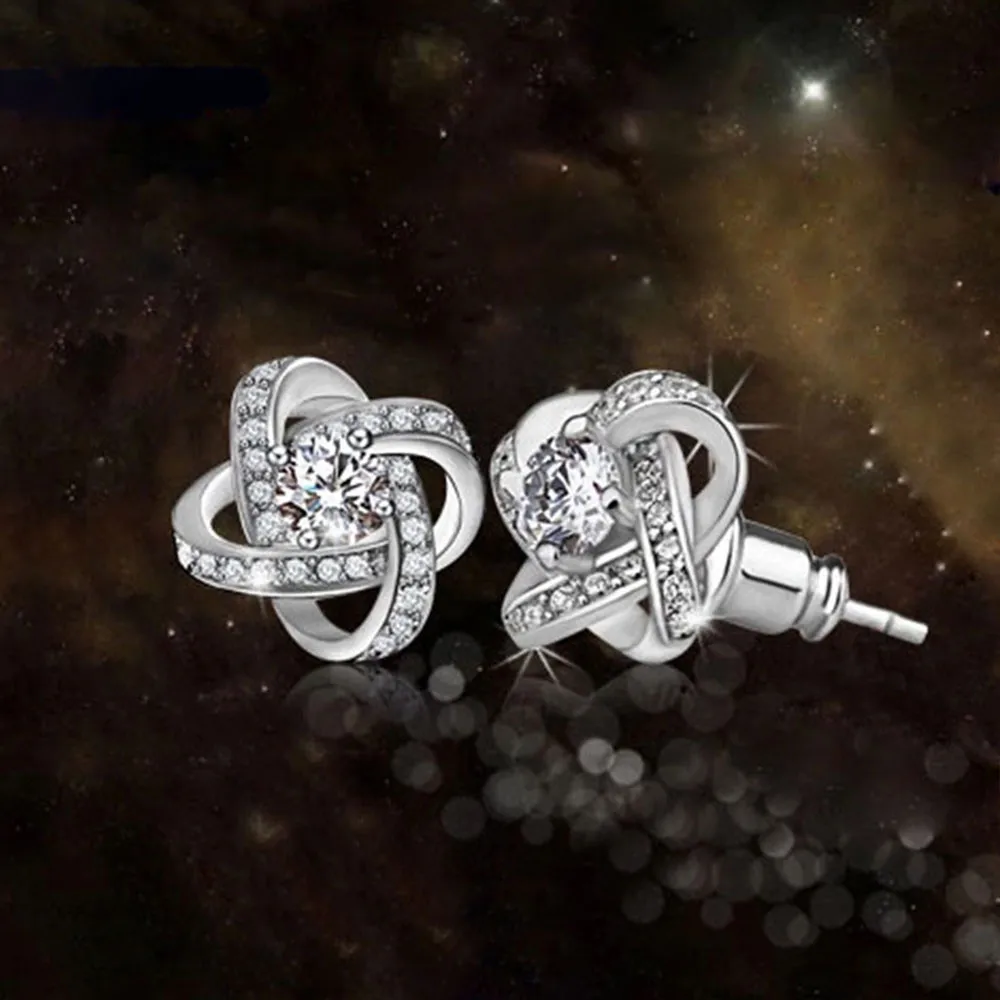 Fashion Women Earring Crystal Rhinestone Ear Earrings Jewelry Beautiful Earrings For Women