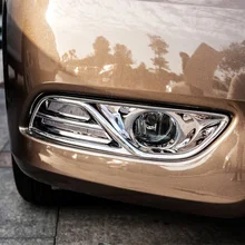Envío de la Alta Calidad ABS Cromado Delantero Faros Antiniebla Ajuste de la cubierta Luz Antiniebla sombra Recorte Para Nissan Sylphy/Sentra