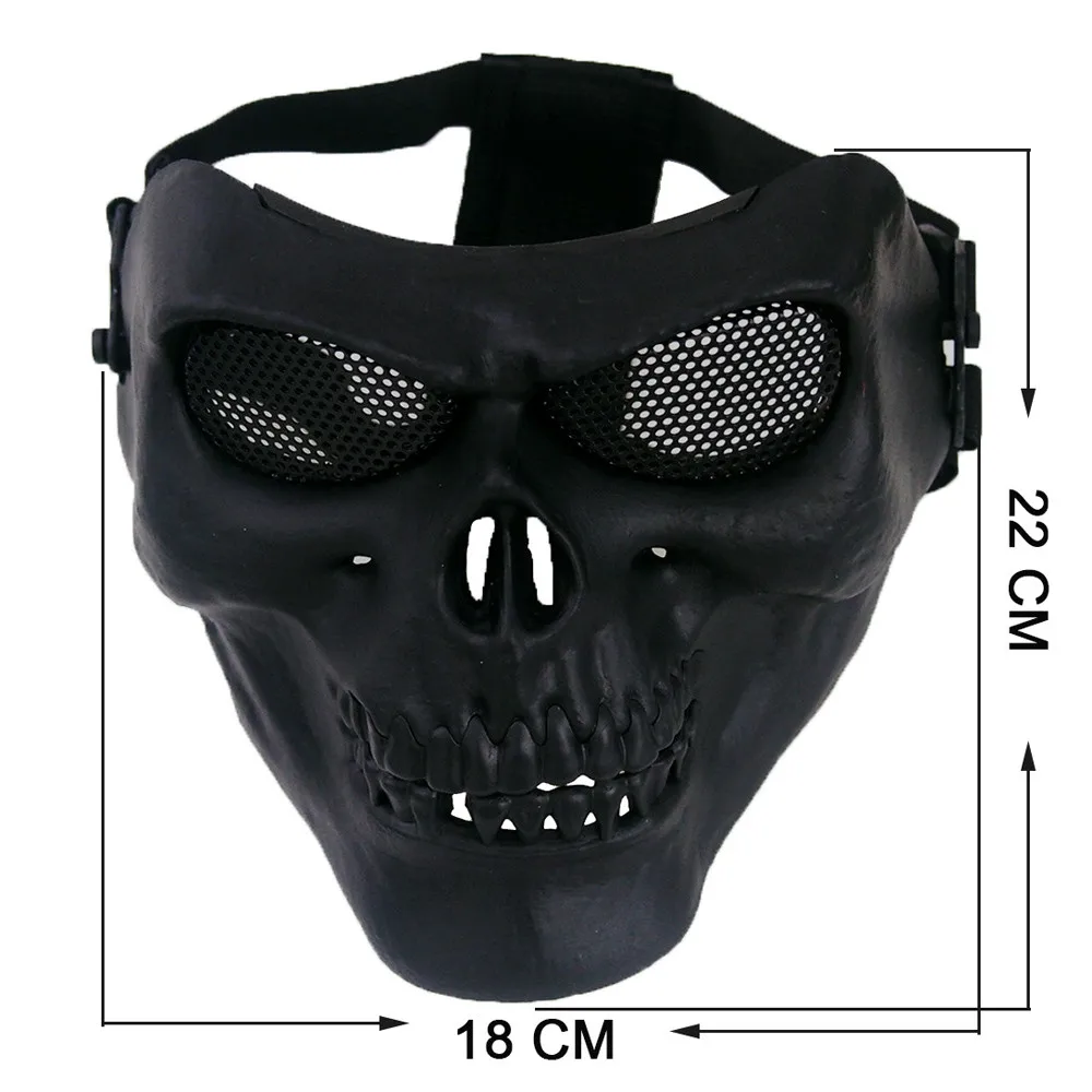 

Fashion Cool Skull Multi Intball CS Face Black Protection Ski Bike Motorcycle Outdoor Sports Wear Mascara Facial