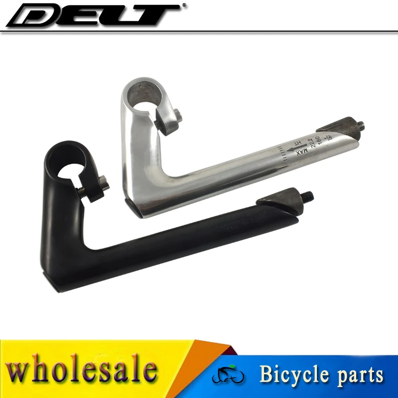

Fixed gear Road Cycling Bicycle Bike neck goose stem 25.4mm silver black bicycle parts