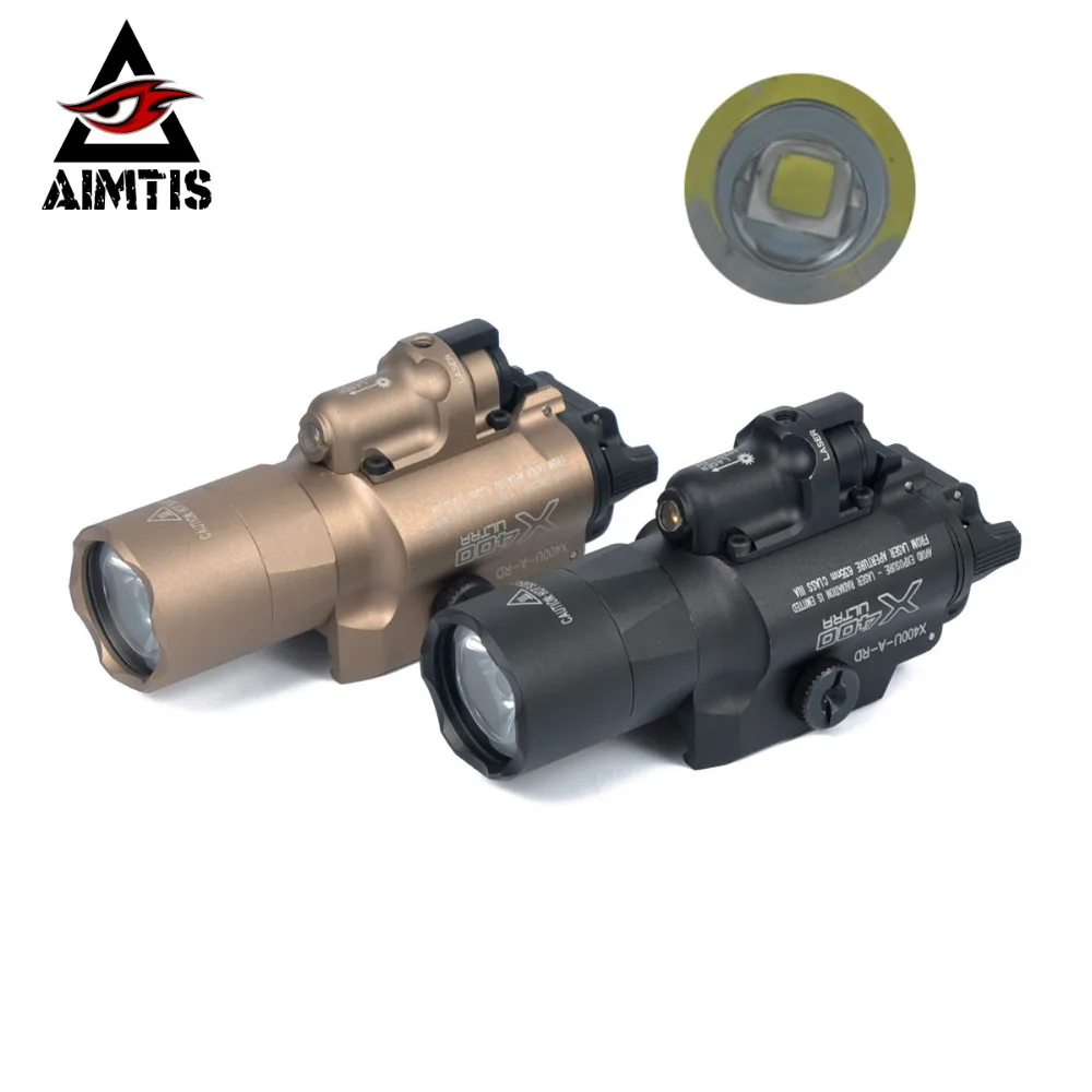 AIMTIS SF X400 ультра ночной эволюционный пистолет с красным лазером тактический