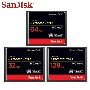 

SanDisk CF Card 128GB CompactFlash Card Memory Card 32GB 64GB Extreme Pro Max 160MB/s For Rich 4K And Full HD Video