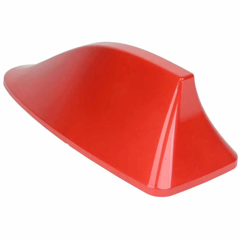 

Mayitr Universal Car Styling Decorate Aerial Red Car Shark Fin Roof Antenna Radio FM/AM High Performance Shark Fin Aerial