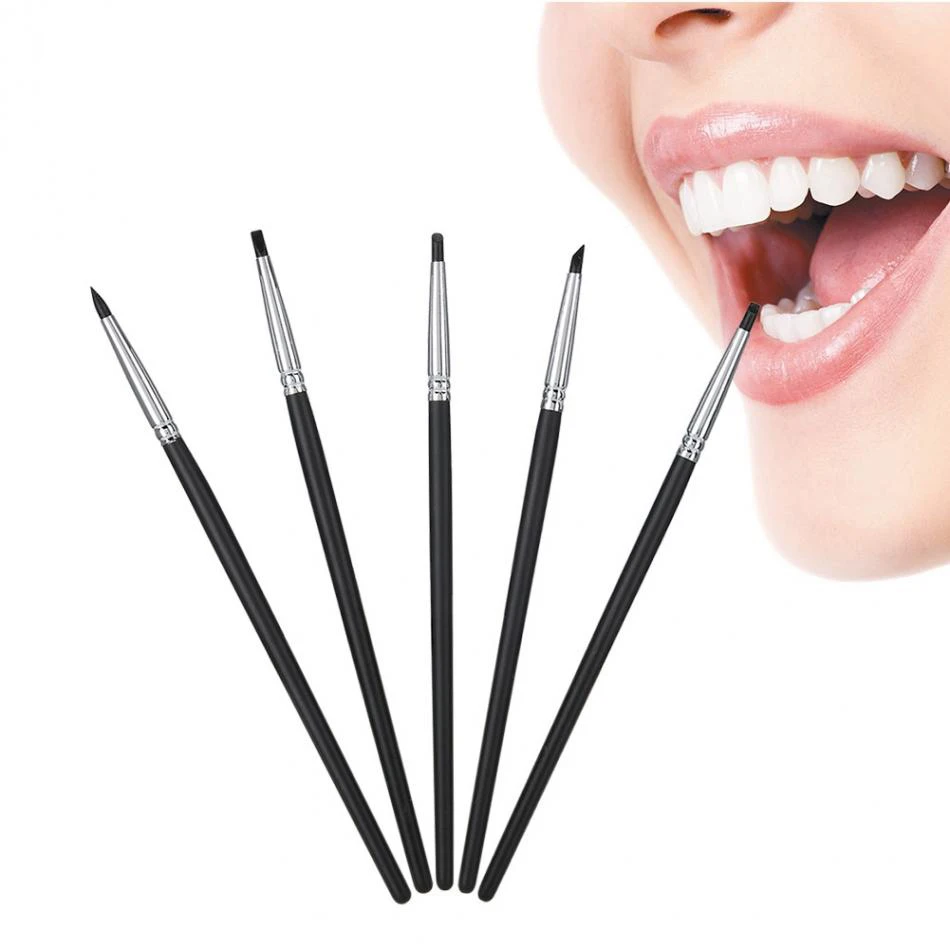 

Dental Porcelain Teeth Silicone Brush Teeth Stain Remover Nail Art Brush Pen Tool dentistry Tooth Whitening tool