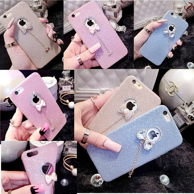 Галстук-бабочка кулон чехол для Coque iPhone X мягкий Capinha Para 6 S 7 8 плюс 5 5S SE |