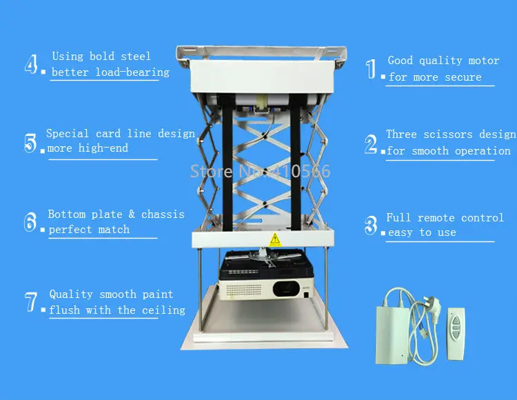 3 ways scissor projector lift pic 1