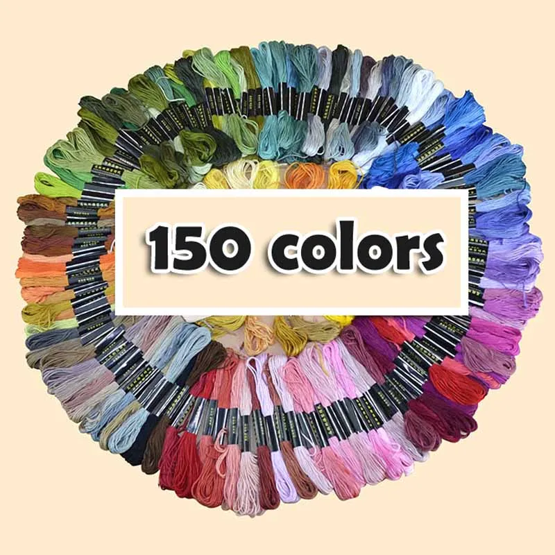 

Multi Color Similar DMC Cotton Embroidery Thread Cross Stitch Sewing Skeins Embroidery Thread Floss Kit DIY Sewing Tools