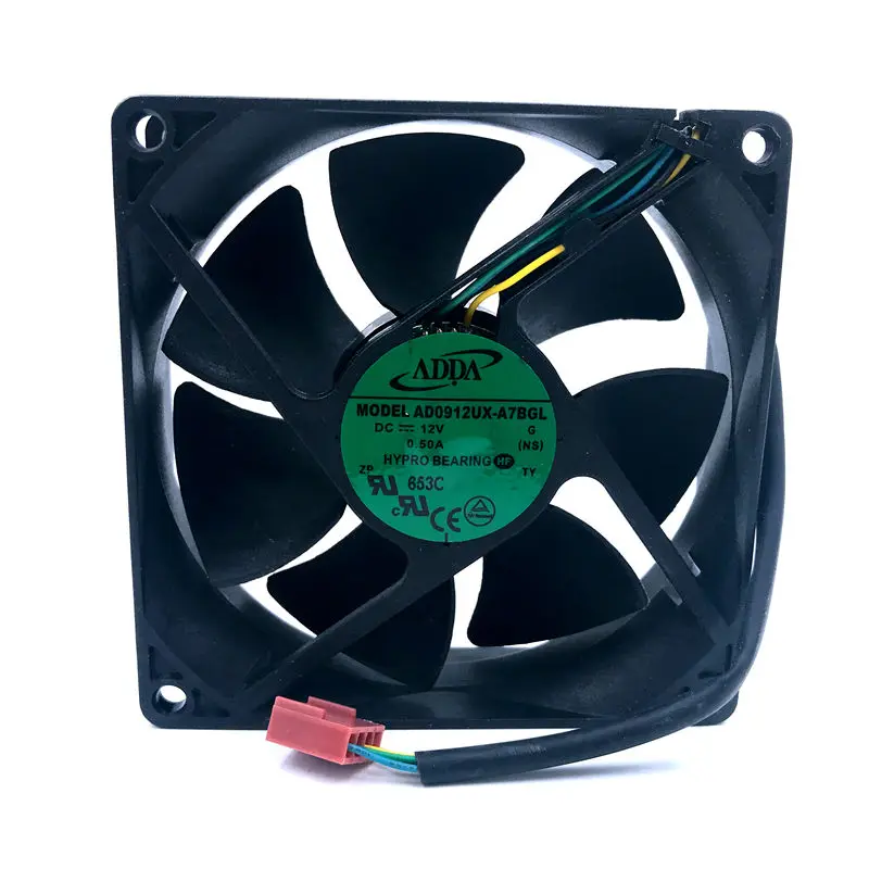 92mm 90mm PWM 12 V مروحة العلامة التجارية جديد ADDA AD0912UX-A7BGL 9225 3900 RPM 50CFM CPU تبريد مروحة