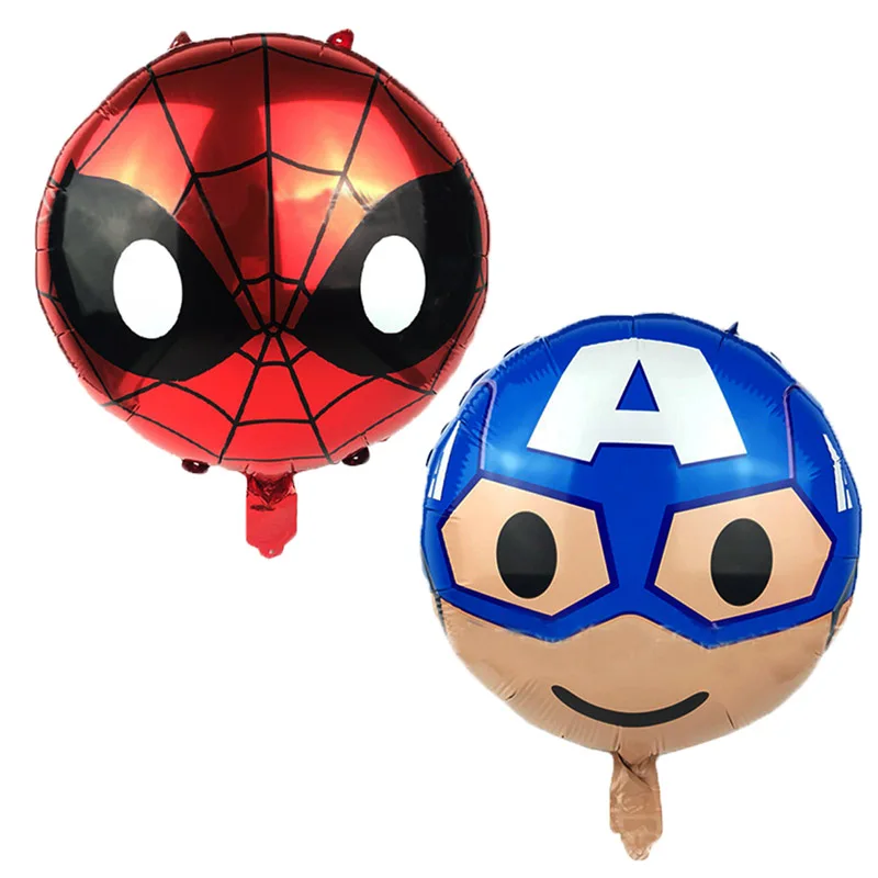 10 шт. супергерой детская игрушка капитан Американский Супермен Человек-паук гелиевый воздушный шар украшения вечерние оптовые воздушные шары