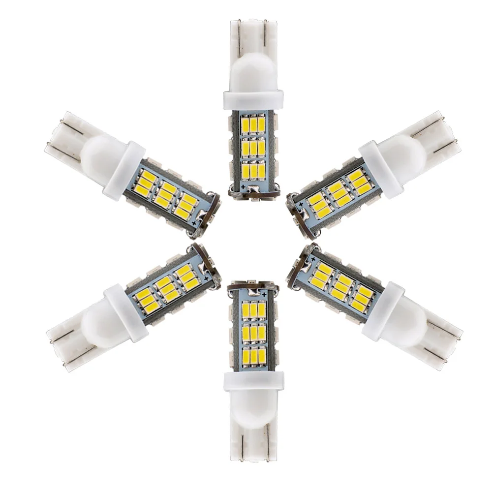 50X T10 168 192 W5W 42 светодиодный 3014 SMD габаритный Автомобильный Фонарь лампы для чтения