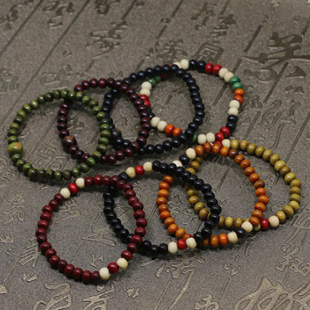 

1PC Mens Womens Chakra Healing Reiki Prayer Lava Stone Buddha Bead Bracelet Lots Style