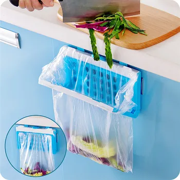 

Plastic Foldable Garbage Bags Fixing Bracket Rack Hanging Holder Trash Storage