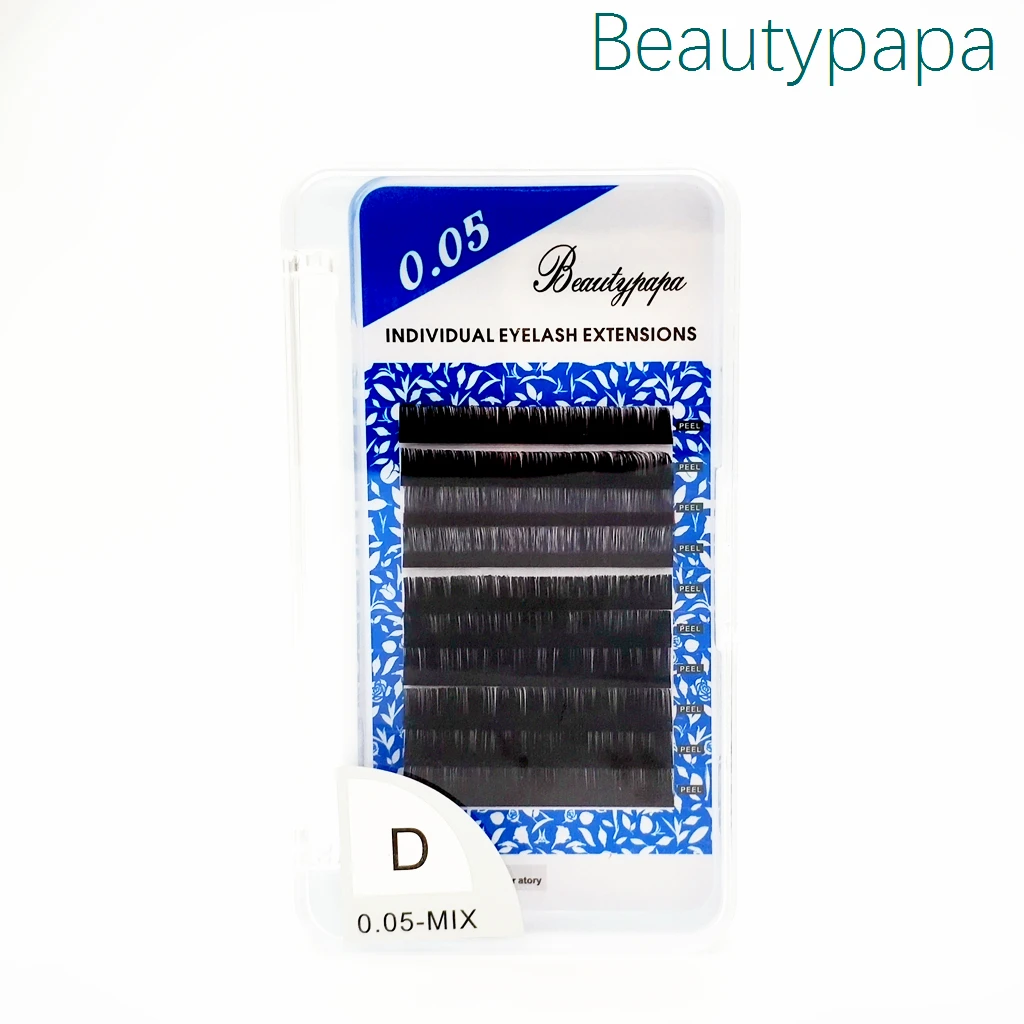 Beautypapa индивидуальные ресницы для наращивания один корень 9-13 мм смешанный макияж