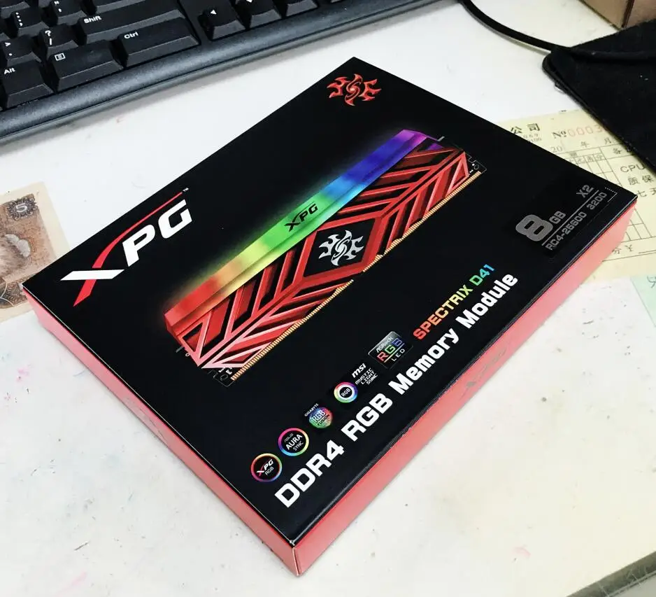 ADATA XPG D41 настольный компьютер Память ram Memoria модуль 8GB16GB 2X8GB DDR4 PC4 3200Mhz 3000MHZ 2666MHZ 2666MHZ DIMM 3000 3600 Mhz