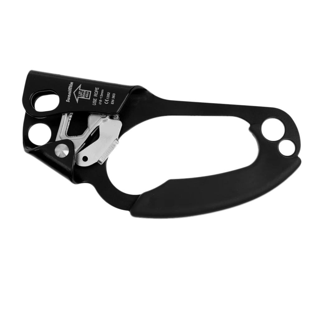 Climbing Ascender Tree Rock Climbing Right/ Left Hand Ascender Arborist Rappelling Gear Fits 8-13mm Rope CE Certification 