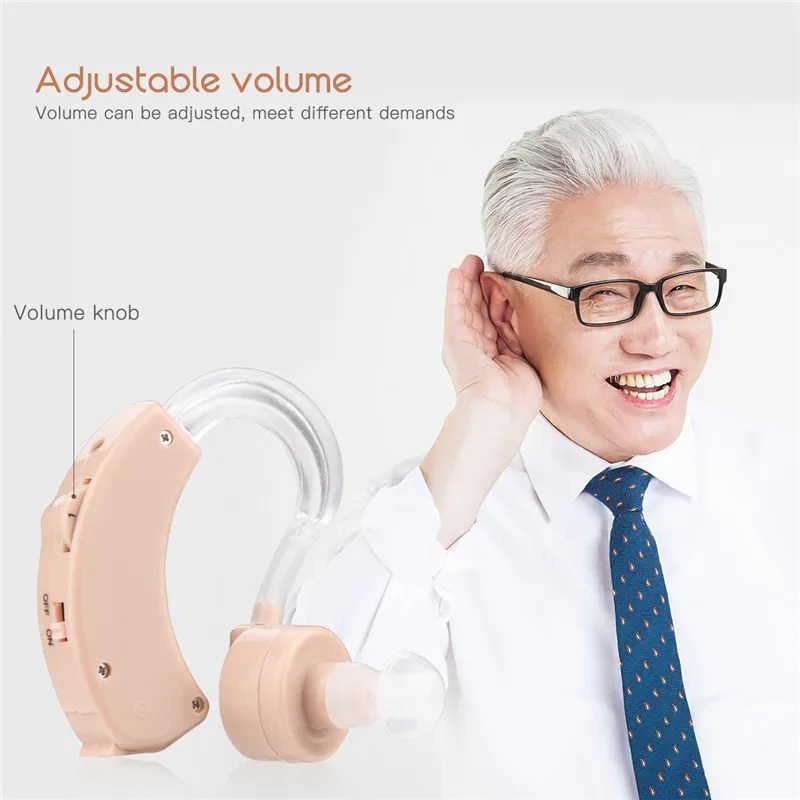 Digital Ear Hearing Aid Mini Device Volume Adjustable Sound Voice Amplifier Enhancement Hear Clear for the Elder Deaf Aids Care