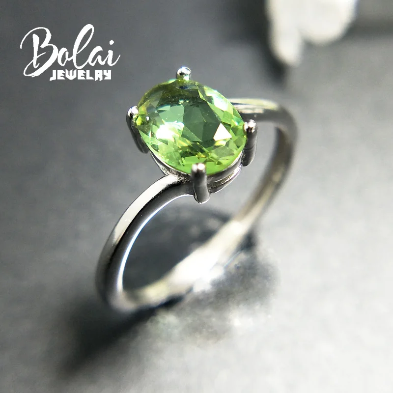 Bolaijewelry, кольцо из зултанита, 925 пробы, серебряное, создаваемое, меняющее цвет, драгоценный камень, элегантный дизайн, хорошее ювелирное изделие для женщин, праздничная одежда