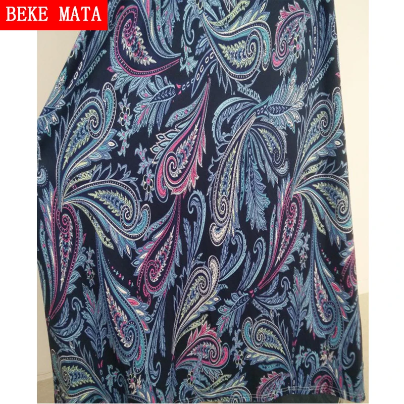 BEKE MATA/платья для мамы и дочки 2017 г. Летняя Одинаковая одежда с принтом Одежда