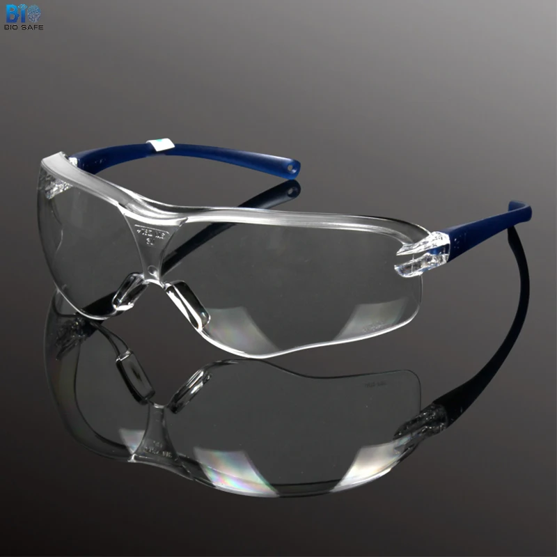 Biosafe Safety Glasses Eye Protection Protective Eyewear Clear Lens
