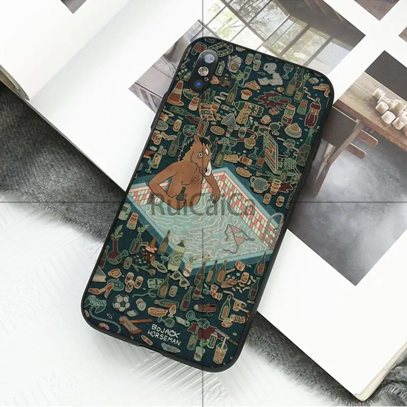 Ruicaica Конь БоДжек DIY Окрашенные красивые аксессуары для телефонов Чехол для Apple iPhone 8 7 6 6 S Plus X XS MAX 5 5S SE XR чехол - Цвет: A3