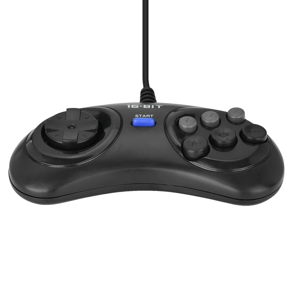 Проводной игровой контроллер геймпад джойпад контроллер игровой консоли ручка для sega 16bit Plug and Play