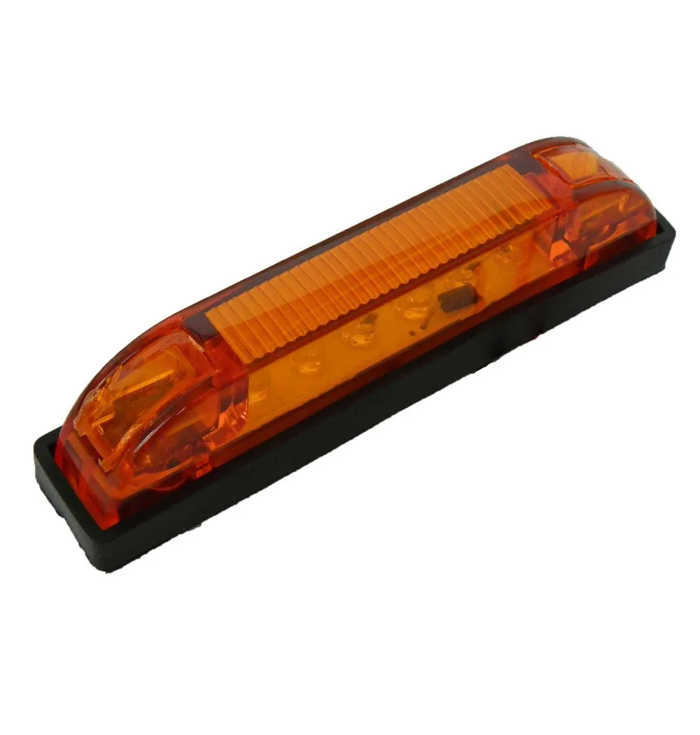 10 x Multi volt Yellow 12V 24V 4"LED trailer Clearance Marker Lights