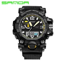 SANDA Fashion Sport Watch Men Calendar Chronograph Backlight Clock For Men Luxury Famous Brand Waterproof Horloges Mannen 732
