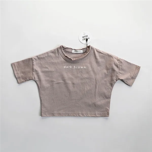 letras impresso algodão tshirts meninas roupas para