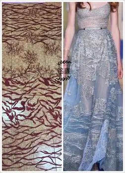 

Fashion lace fabric /Width 150cm embroidery lace fabric / high-end women's fabric / DIY mesh lace